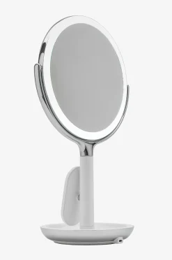Bathroom Wireless Charger with Mirror Round LED 8 inch