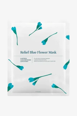 Blue Flower Relief Flower Mask