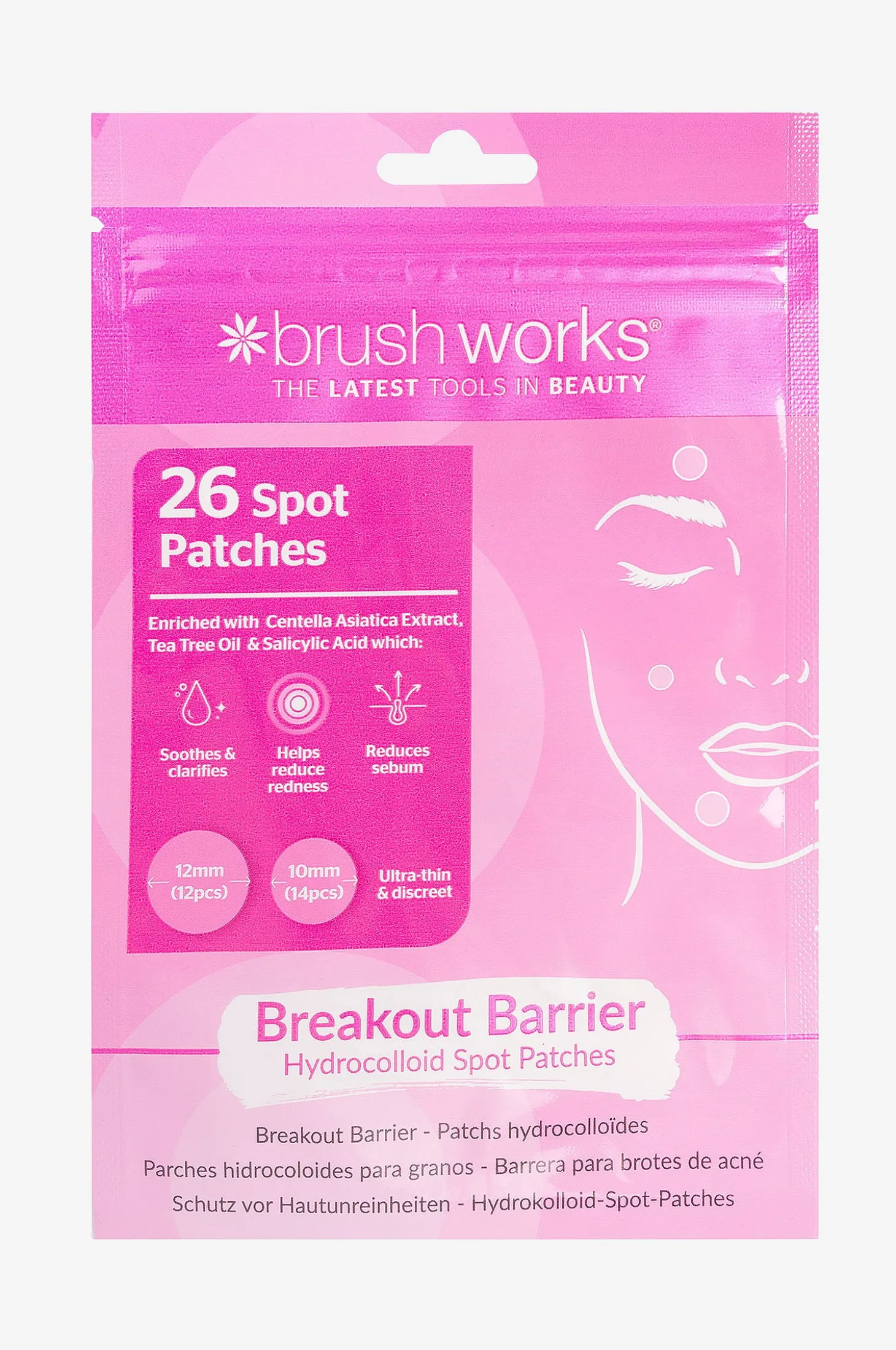 Breakout Barrier Hydrocolloid Spot Patches - 26 Pieces