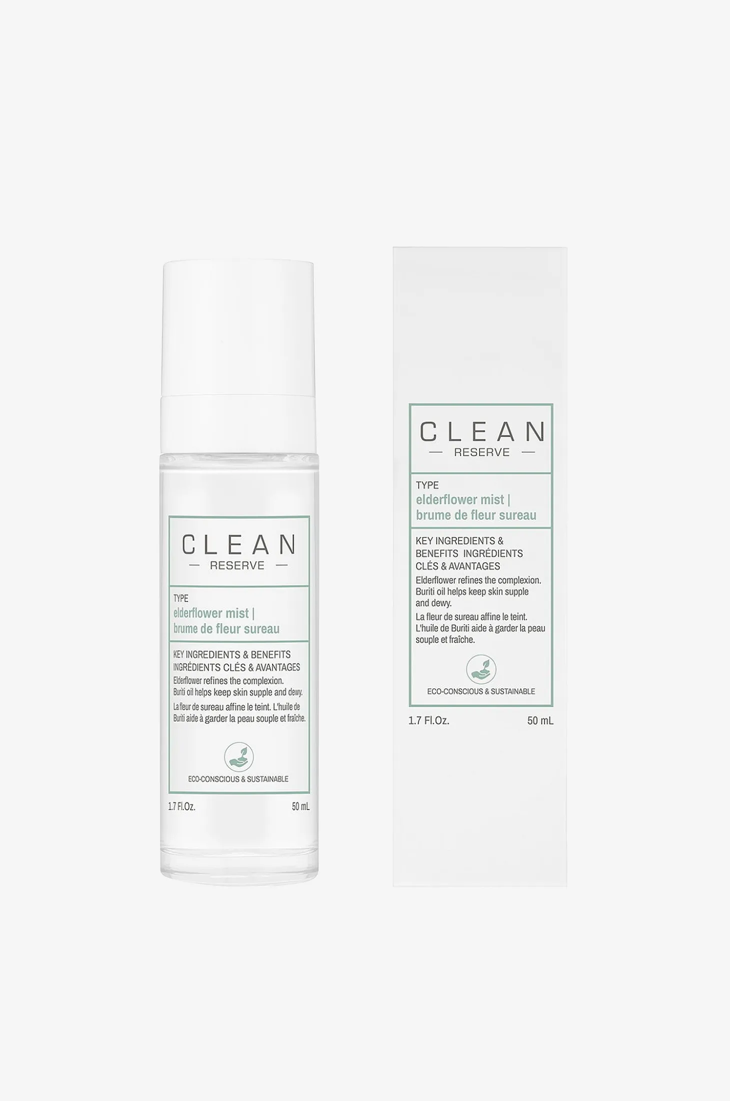 Clean Reserve Elderflower Face Mist 50 ml