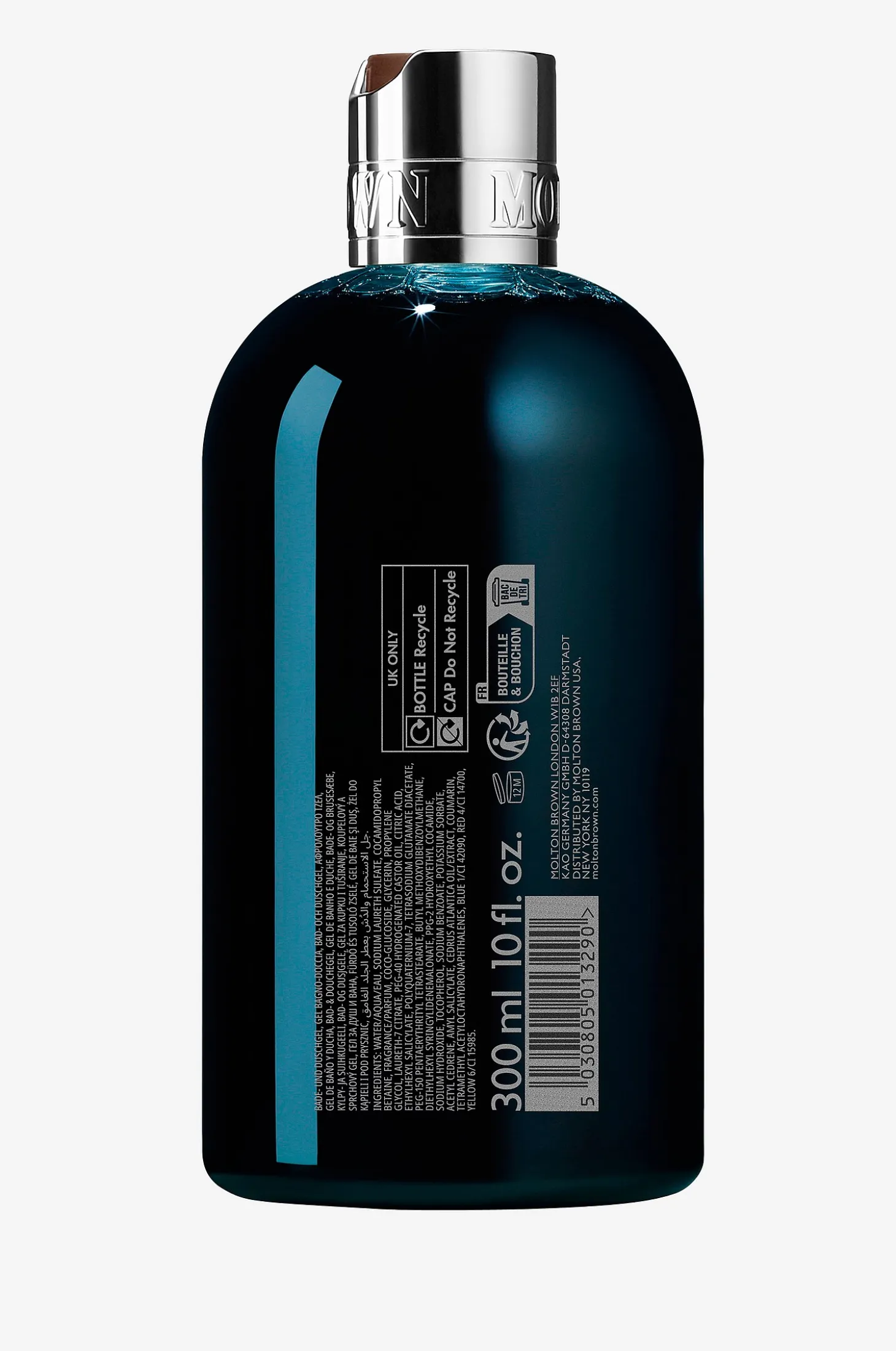 Dark Leather Bath & Shower Gel 300 Ml