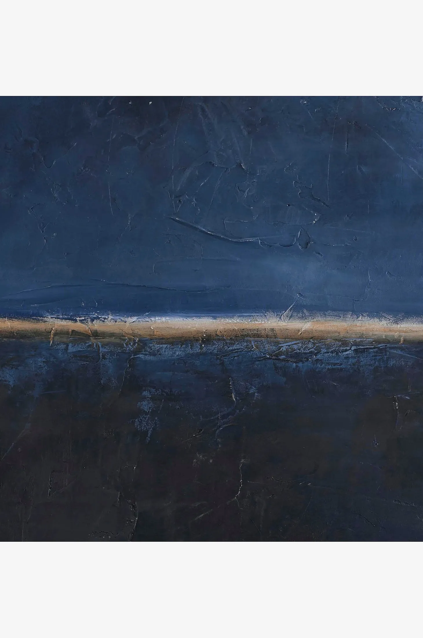 Design maalaus / Edge Blue / 80x100 Cm
