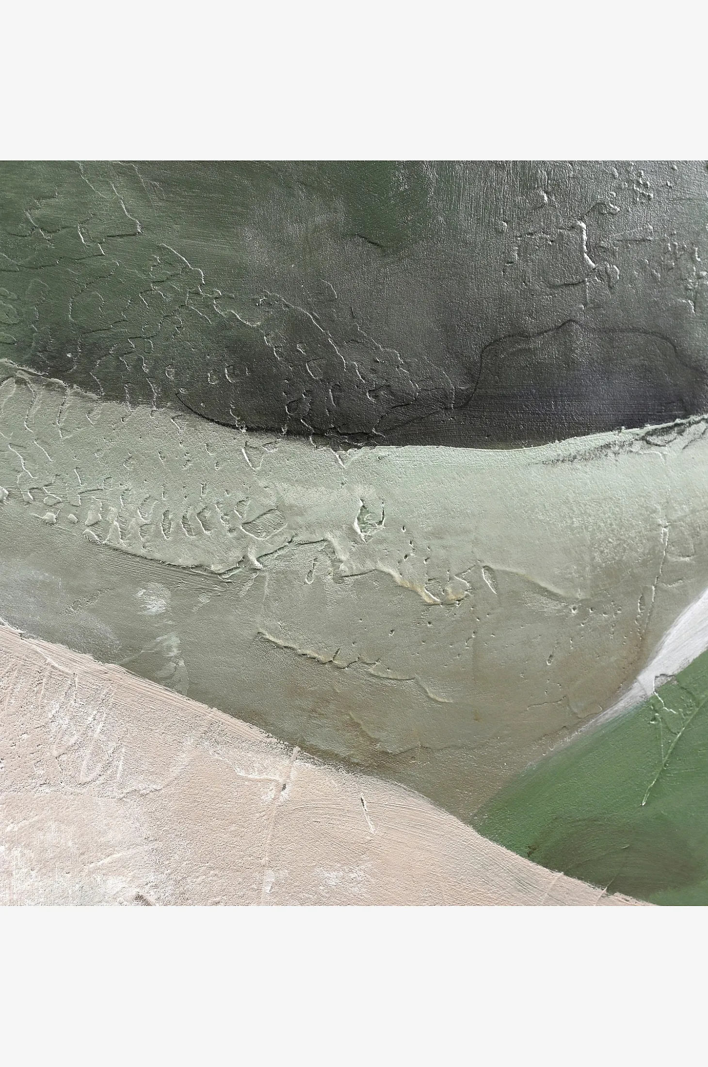 Design Maalaus / Green Field / 90x120 Cm / Tammikehys
