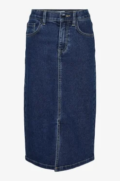 Farkkuhame vmHeather Calf Denim Skirt Girl