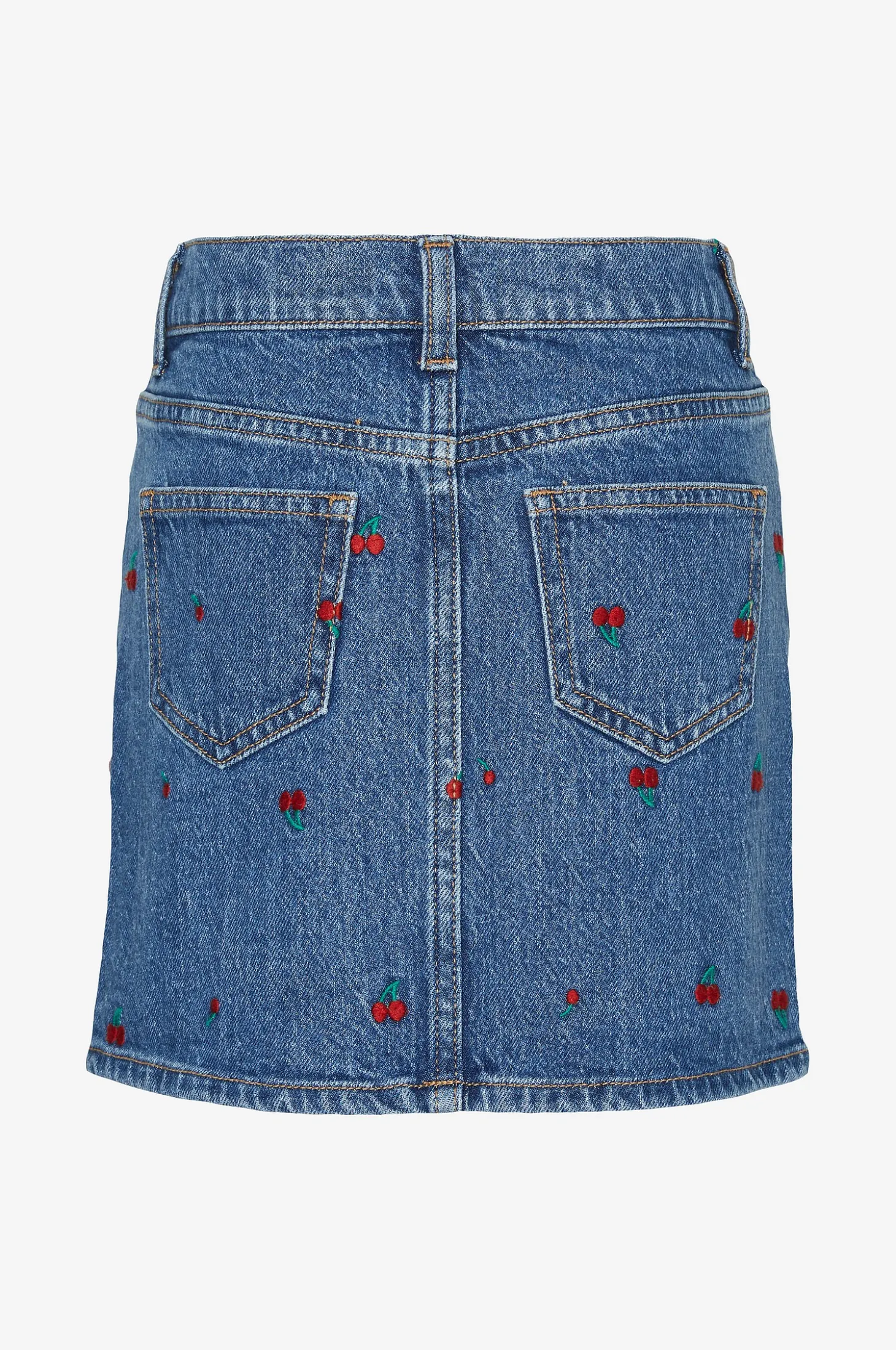 Farkkuhame vmLine Short Emb Denim Skirt Girl