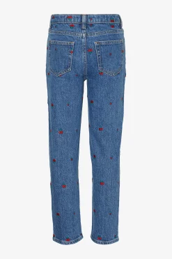Farkut vmOlivia Mom Emb Denim Jeans