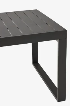 Galdana-ulkopöytä, joka on valmistettu alumiinista ja jonka pinta on tummanharmaa 220 (340) x 100 cm.