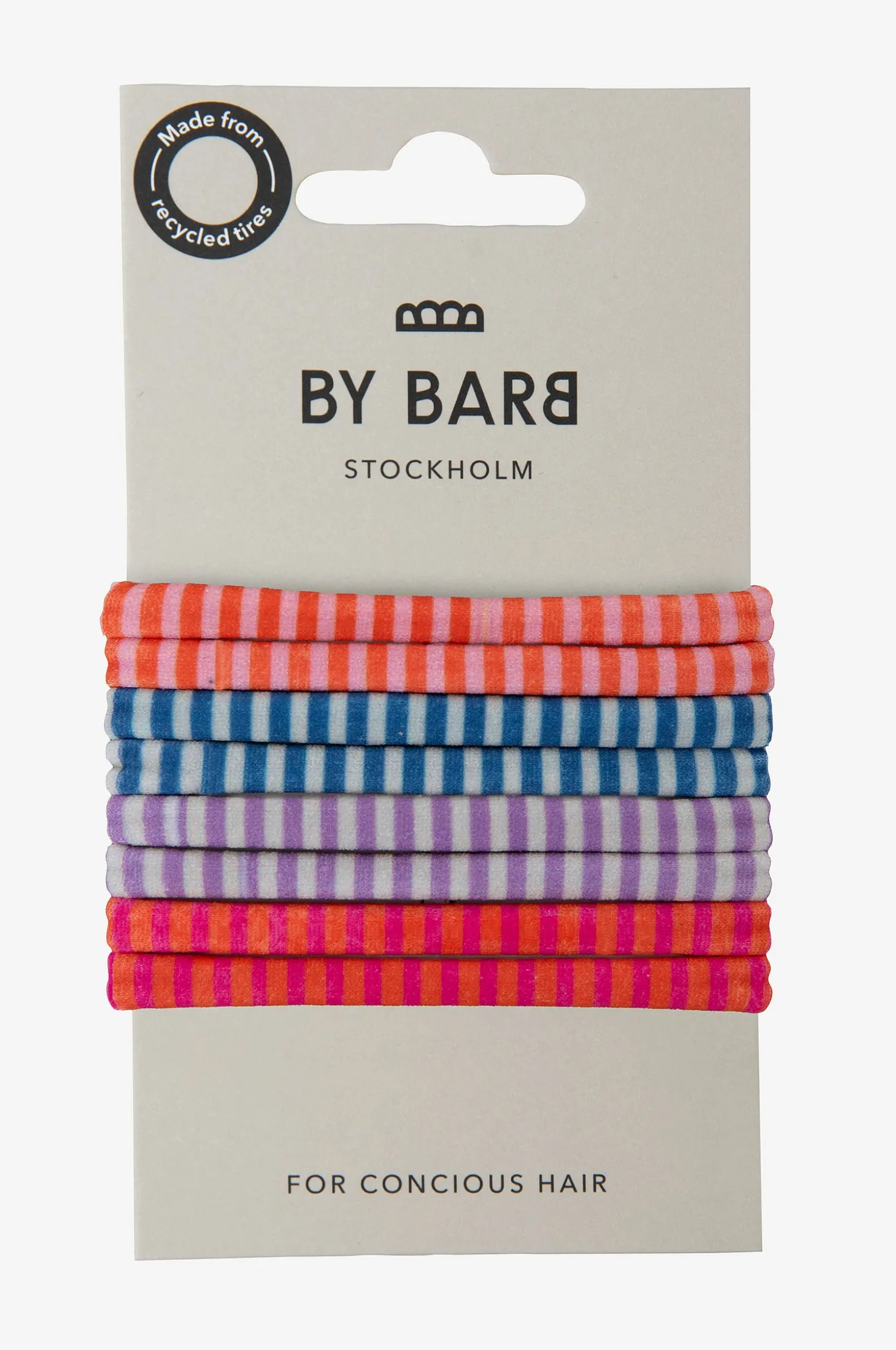 Hair Tie, monivärinen raidallinen