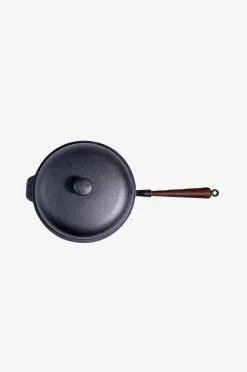 Haudutuspannu ja kansi valurautaa, halkaisija 25 cm