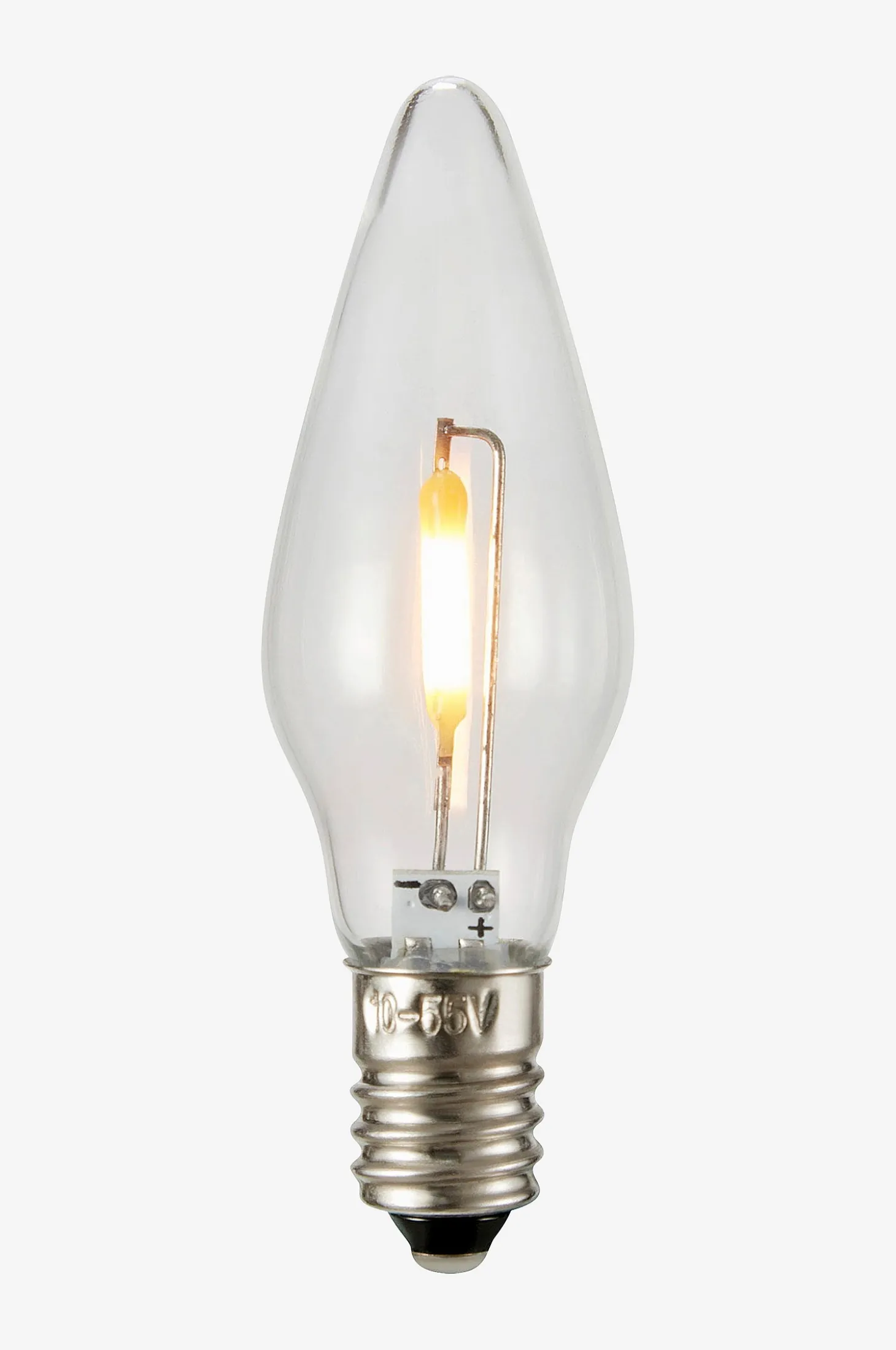 Hehkulamppu Filament 3-P 10-55V 0,5W E10 LED LED