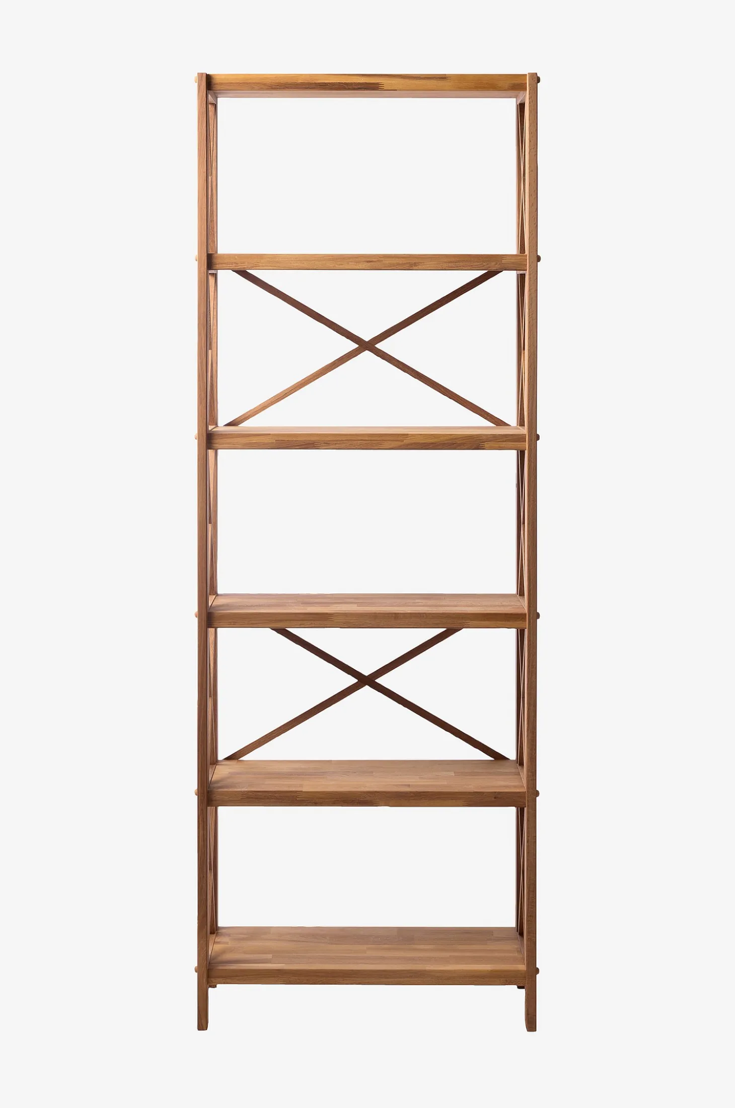 HYLLYKKÖ 6 HYLLYTASOA, RISTIKKOPÄÄTY, 198 x 70 x 30 CM