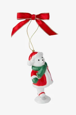 Joulukuusenkoriste Skating Teddy Christmas Tree, korkeus 9,5 cm