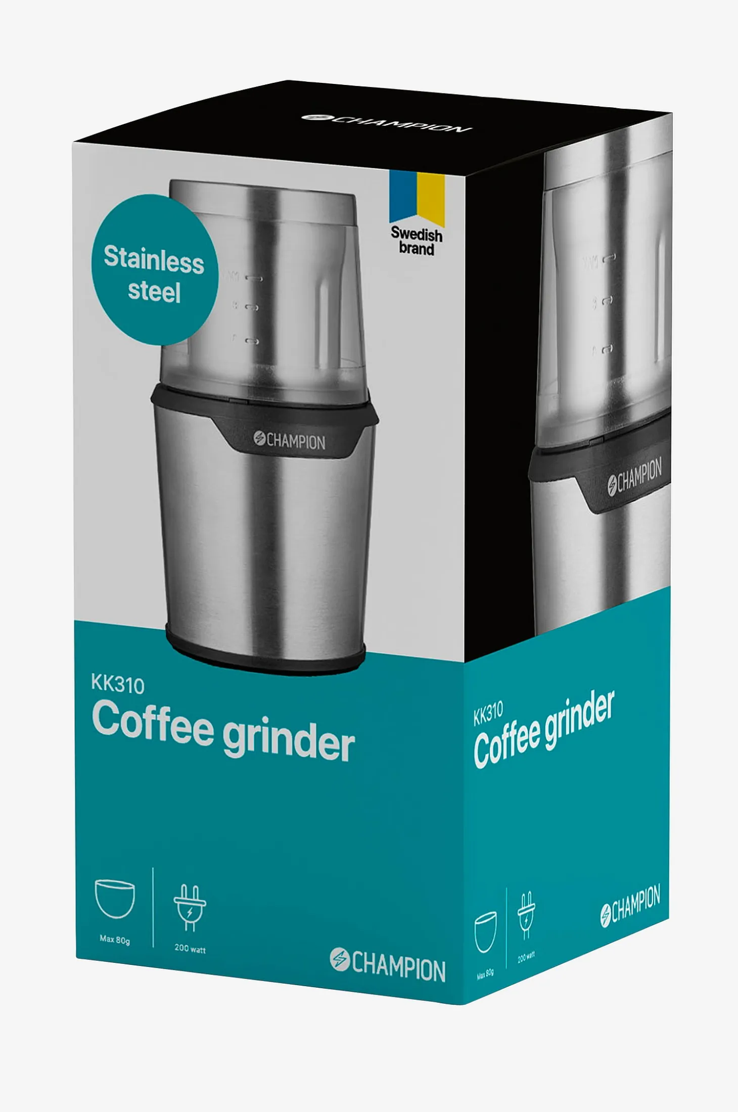 Kahvimylly ruostumatonta terästä 80 g