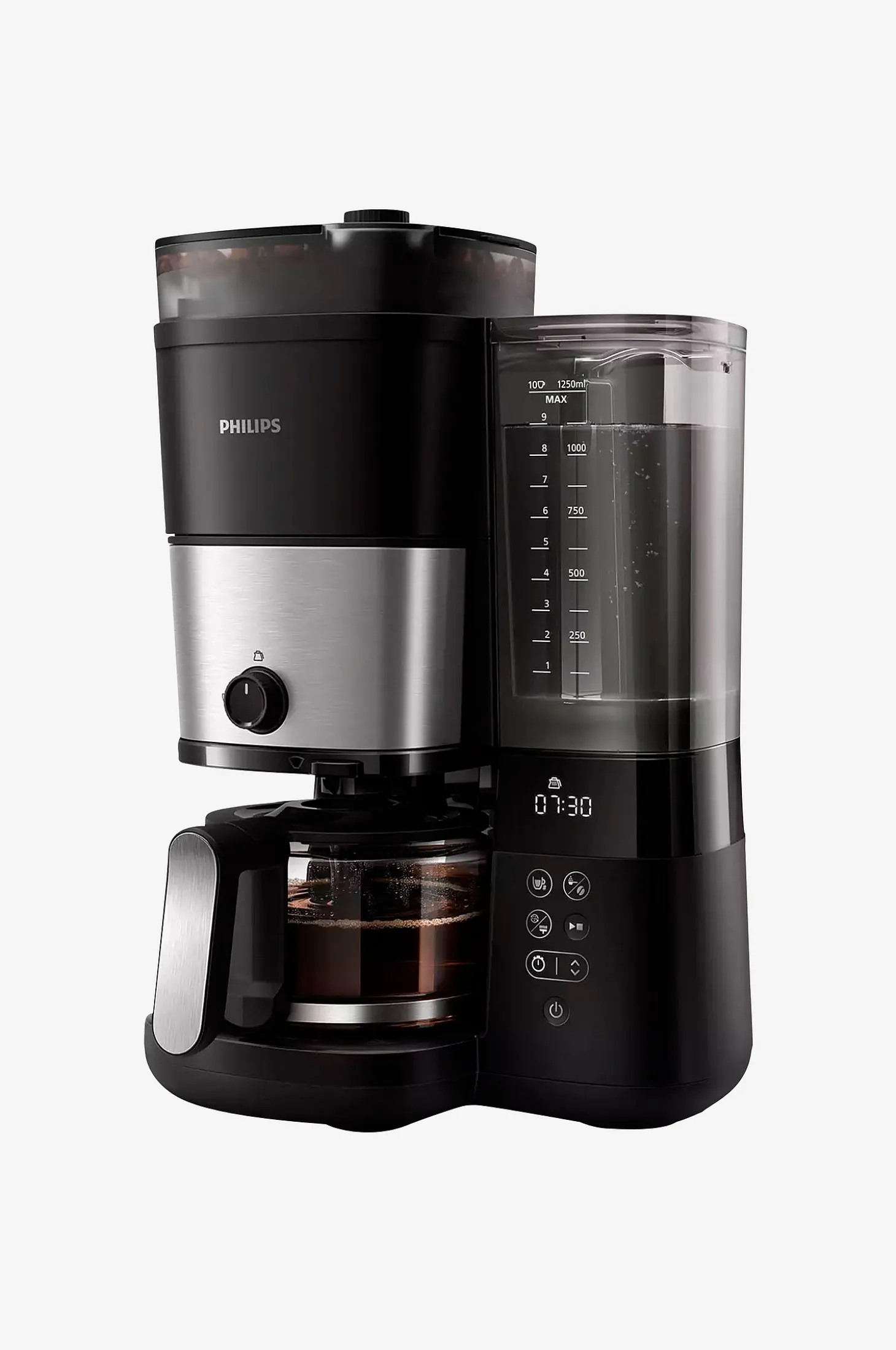 Kahvinkeitin All-in-1 Brew HD7888/01 hiomakoneella