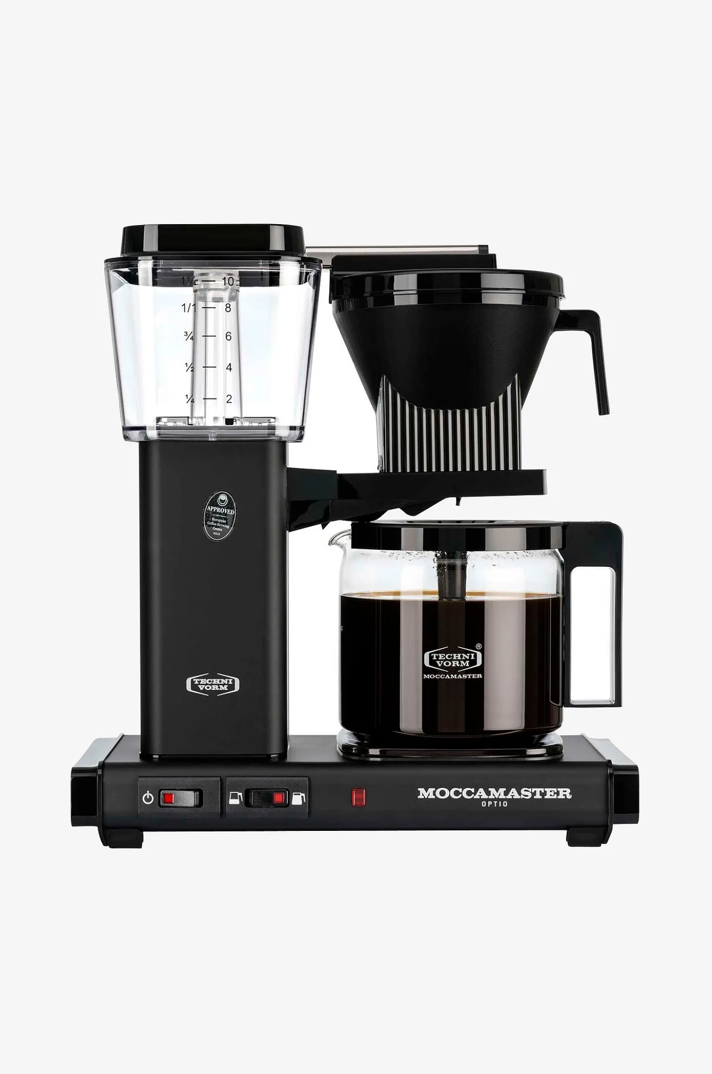 Kahvinkeitin 1,25 l Optio Matt Black Auto Off