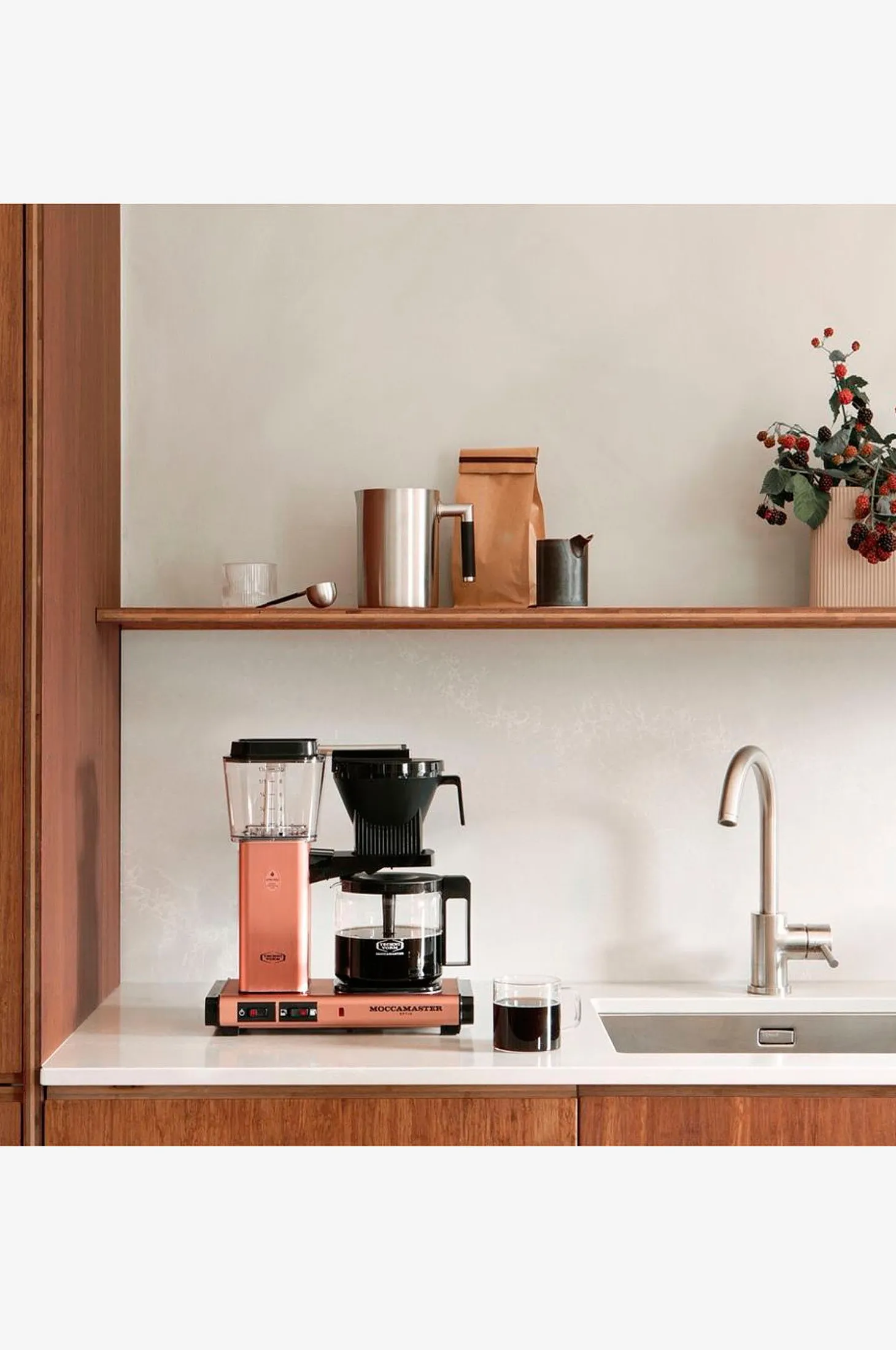 Kahvinkeitin Optio Rose Gold 1,25 l Auto Off