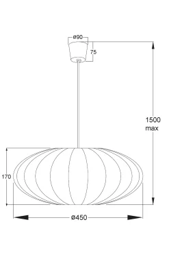 Kattovalaisin MAMSELL, halkaisija 45 cm