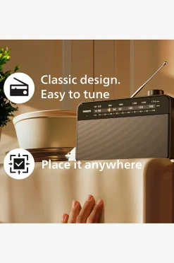 Klassinen keittiöradio verkko- tai akkukäyttöinen