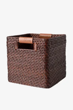 Kori Basket with Leather Detail Small