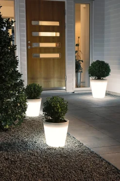 Kukkaruukku Assisi pieni, LED, 28 cm