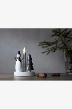 Kynttilänjalka Christmas Joy Snögubbe