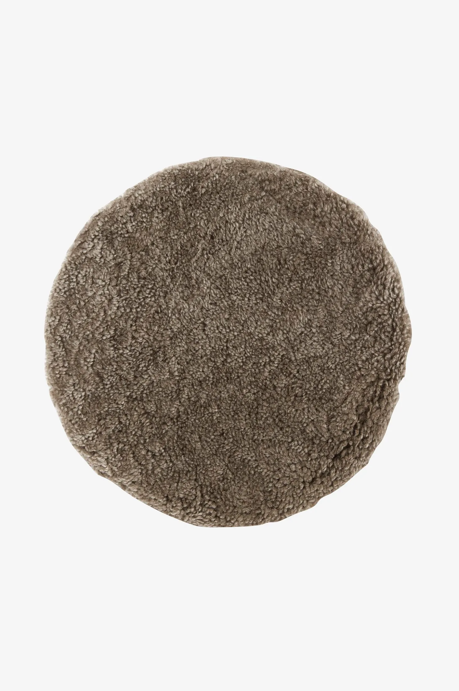 Lampaannahkapehmuste Curly, pyöreä