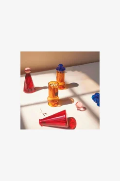 Lasinen tulitikkuteline Funky Amber