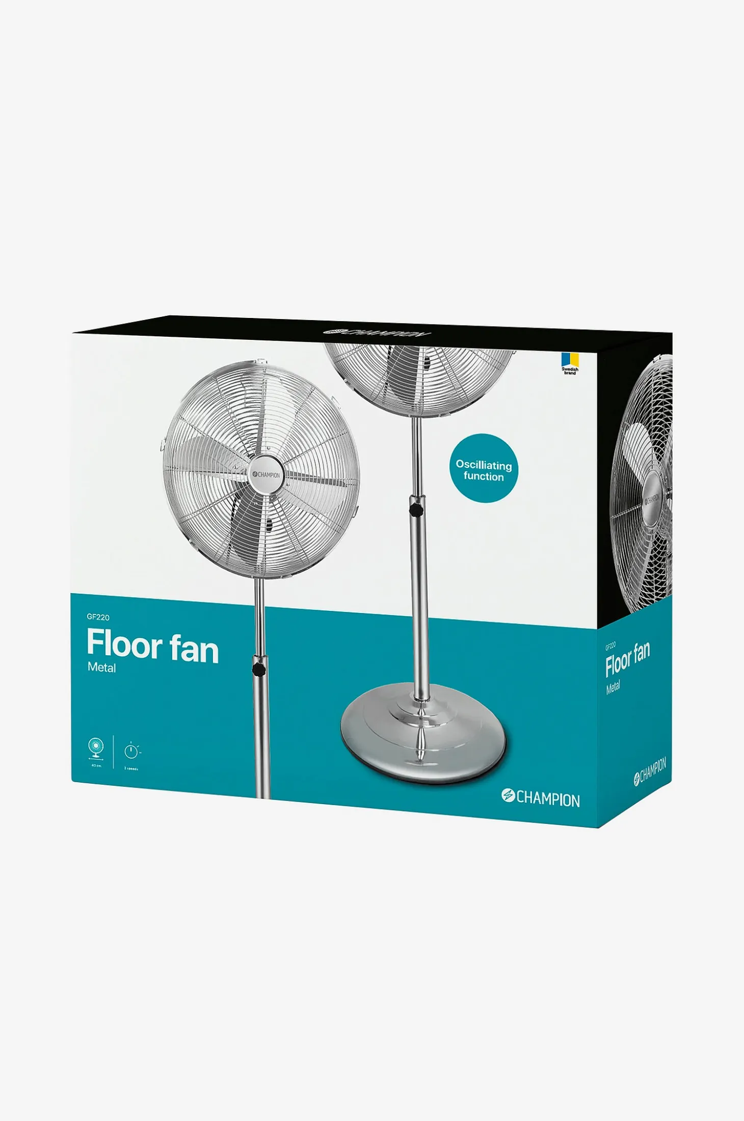 Lattiatuuletin 40 cm metallia GF220