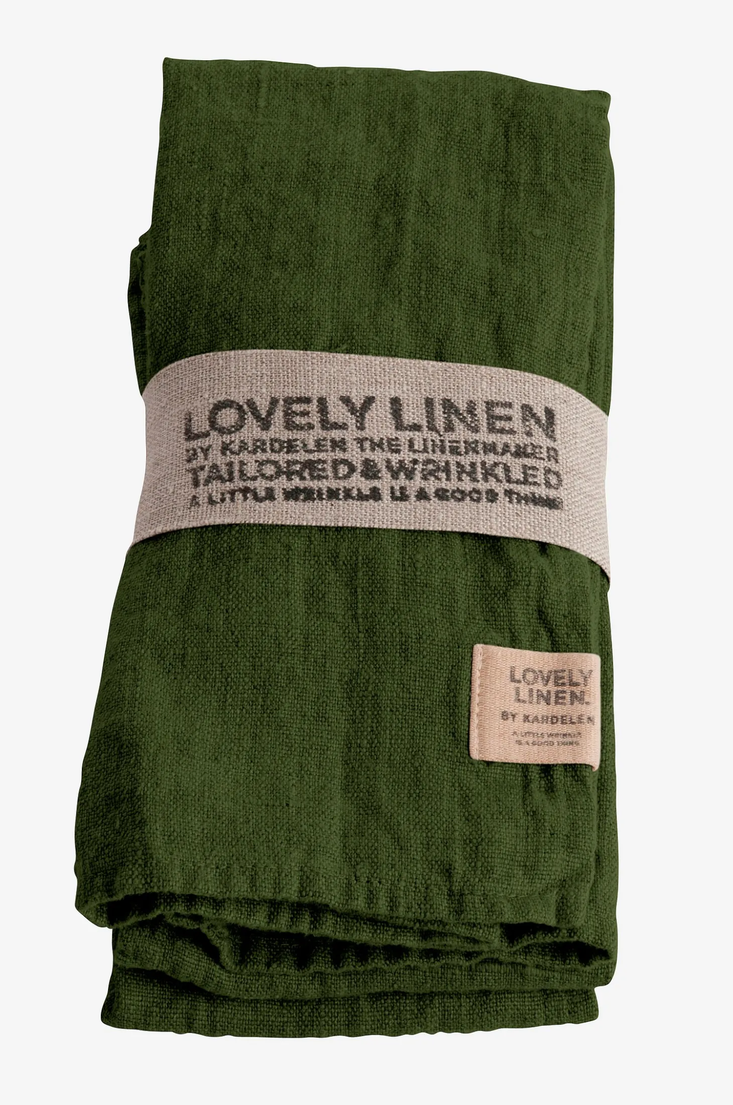 Lautasliinat Lovely pestyä pellavaa, 4/pakk.
