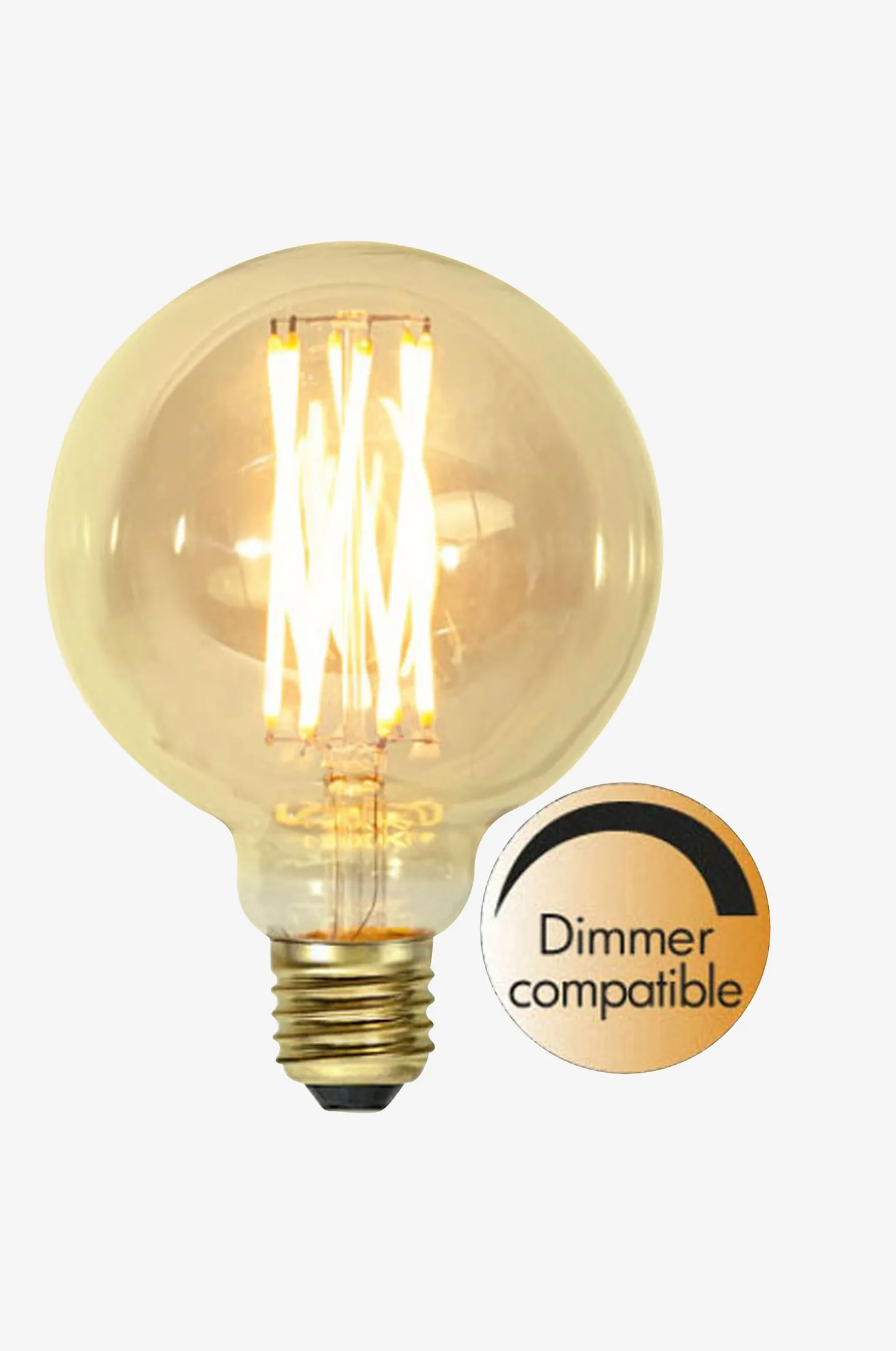 LED-lamppu E27 G95 Vintage Gold