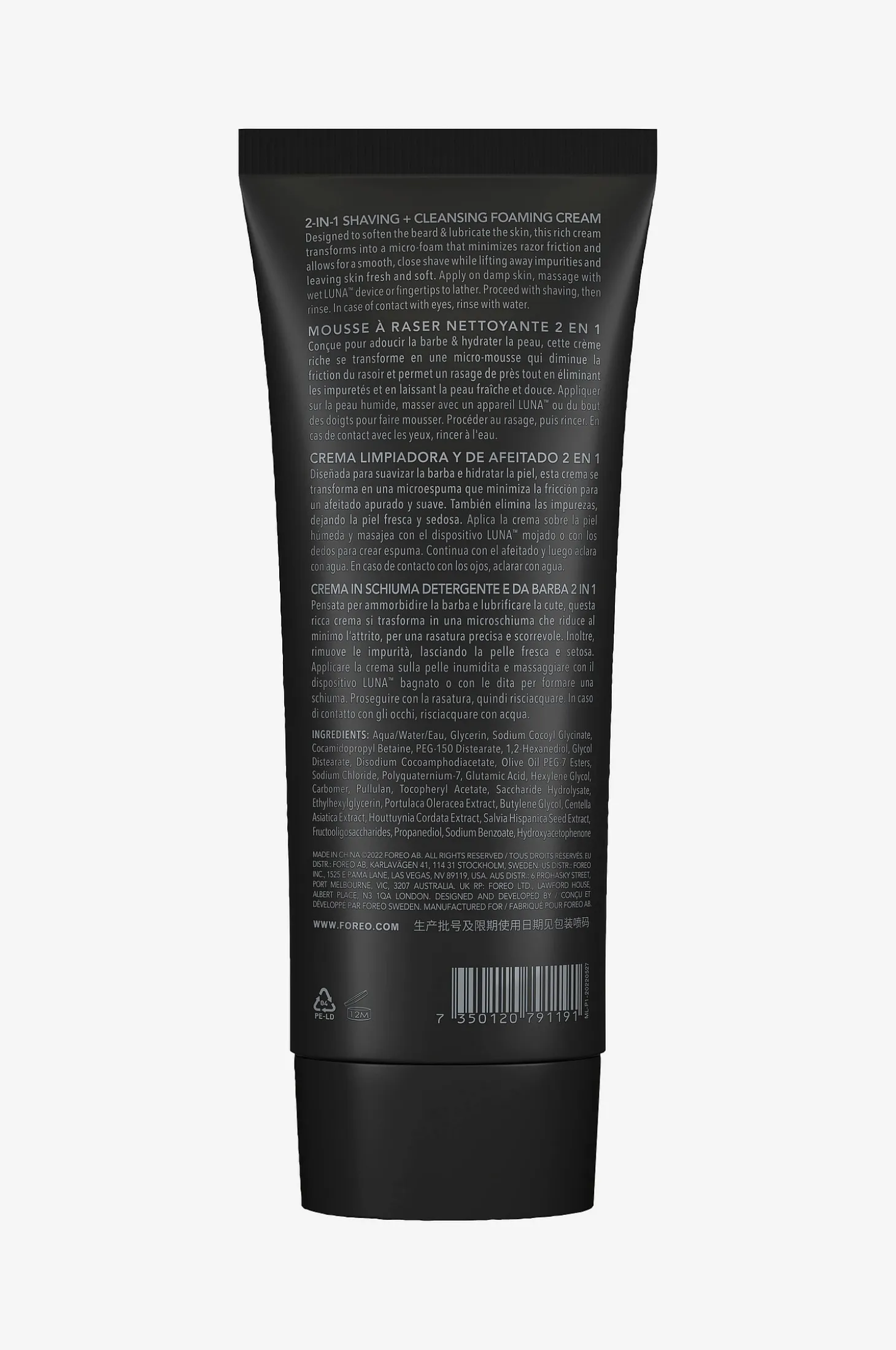 LUNA™ Shaving & Cleansing Foaming Cream 2.0 100 Ml