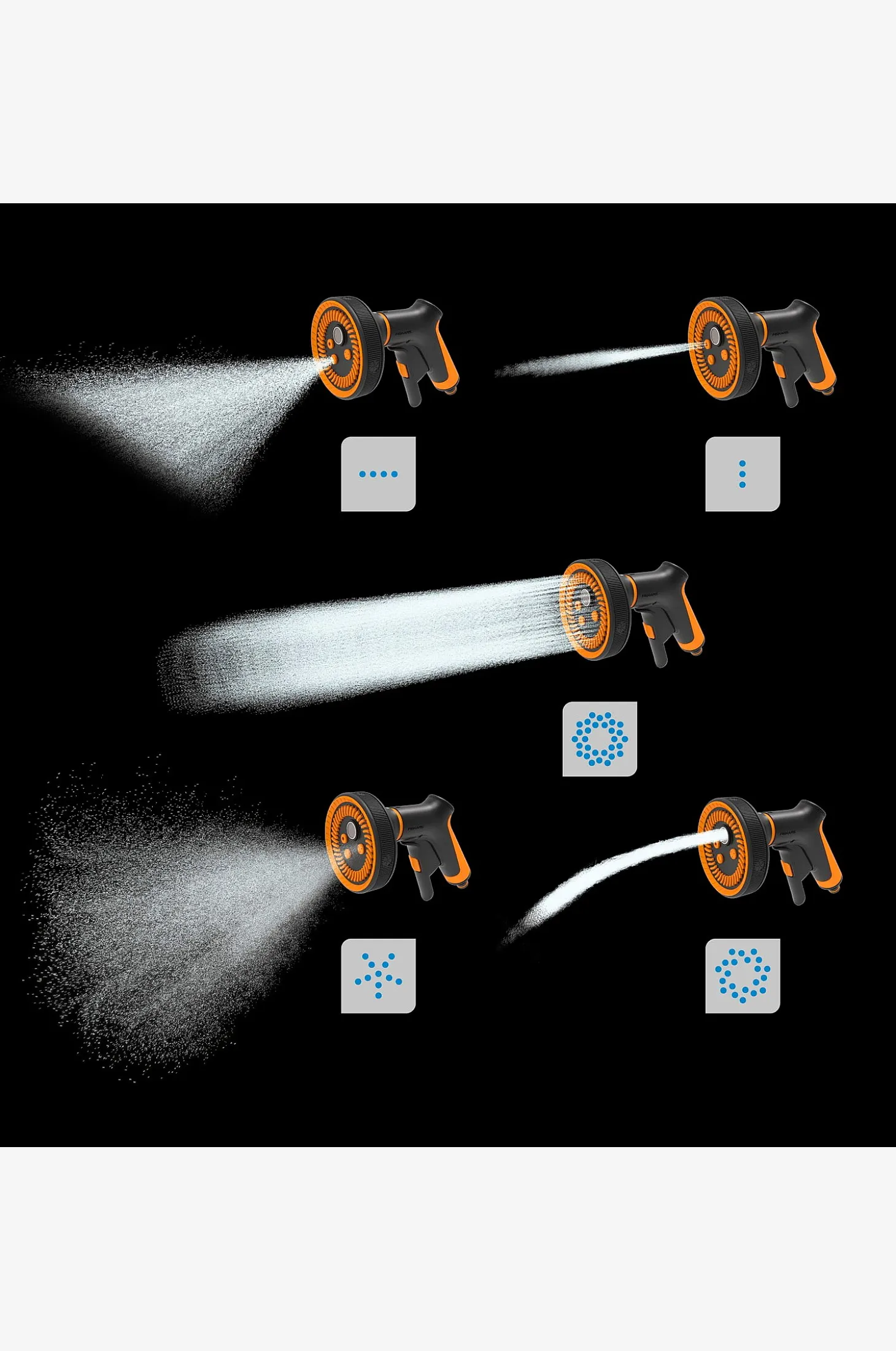 Monipuolinen sprinkleripistooli