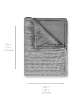 Neulottu lämpöpeitto HB680 160x120 cm