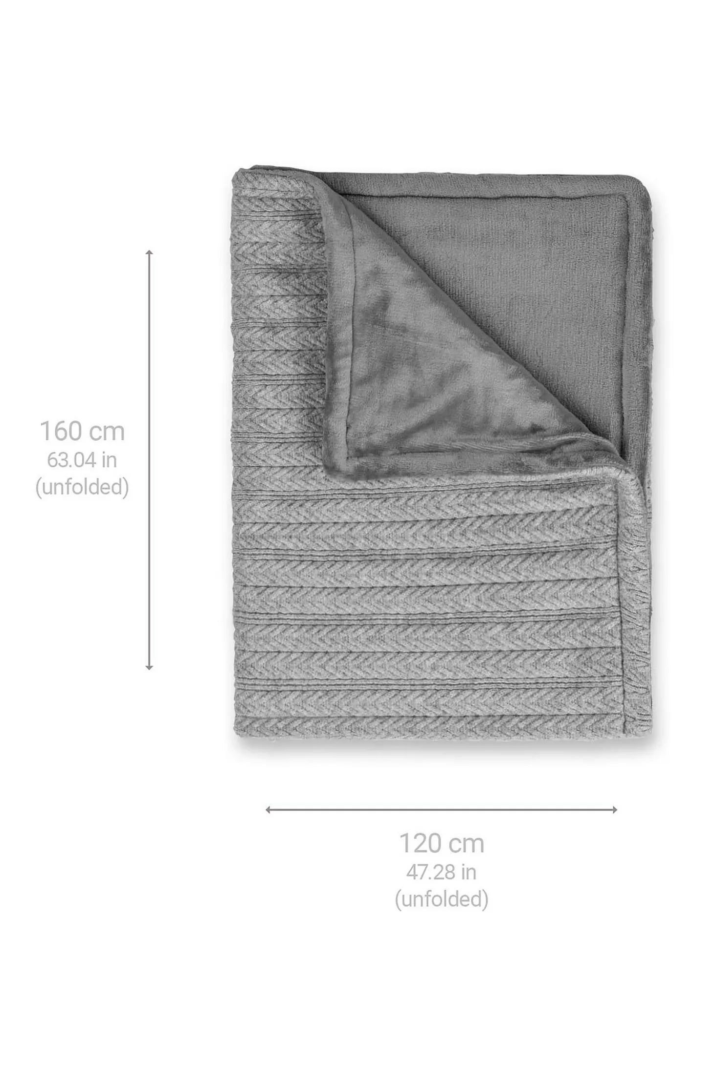 Neulottu lämpöpeitto HB680 160x120 cm