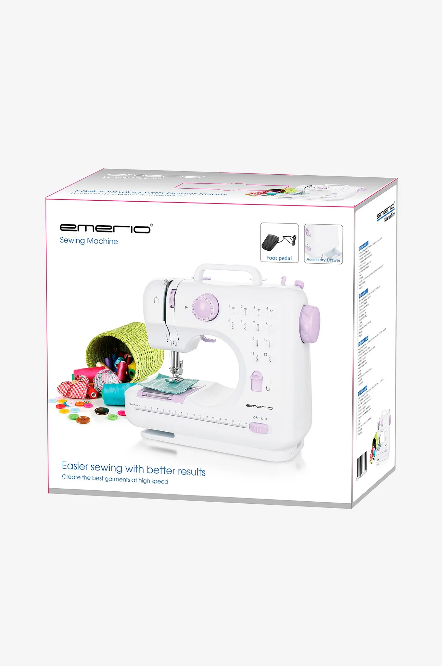 Ompelukone SEW-121820, 12 ommelta