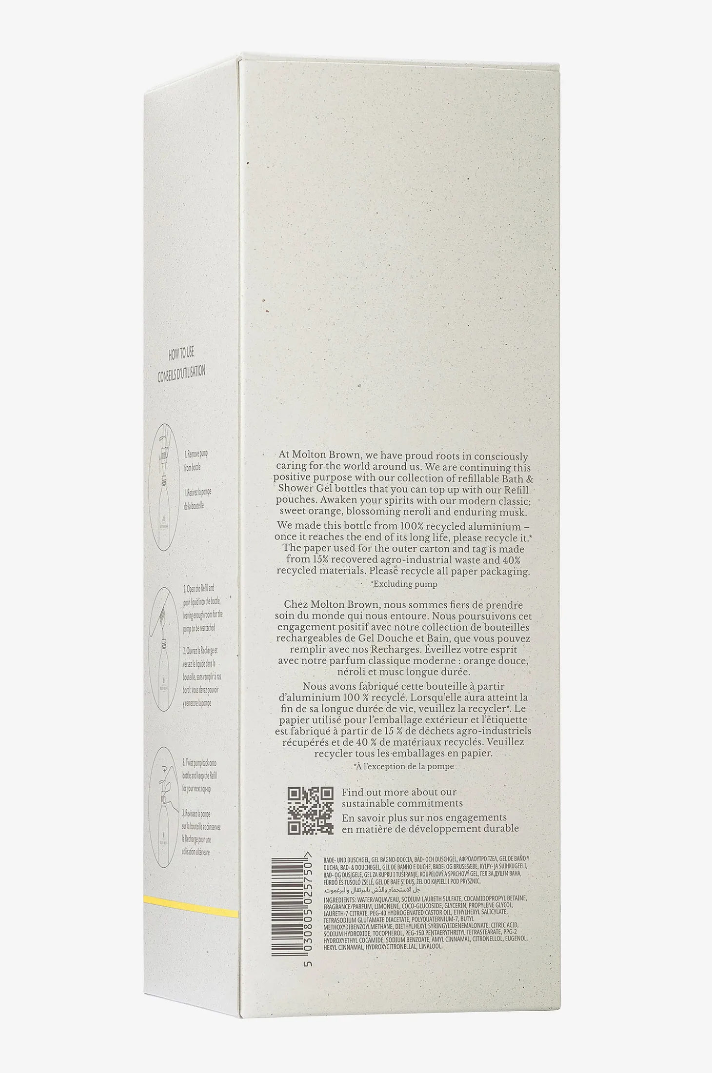 Orange & Bergamot Infinite Bath & Shower Gel 400 Ml