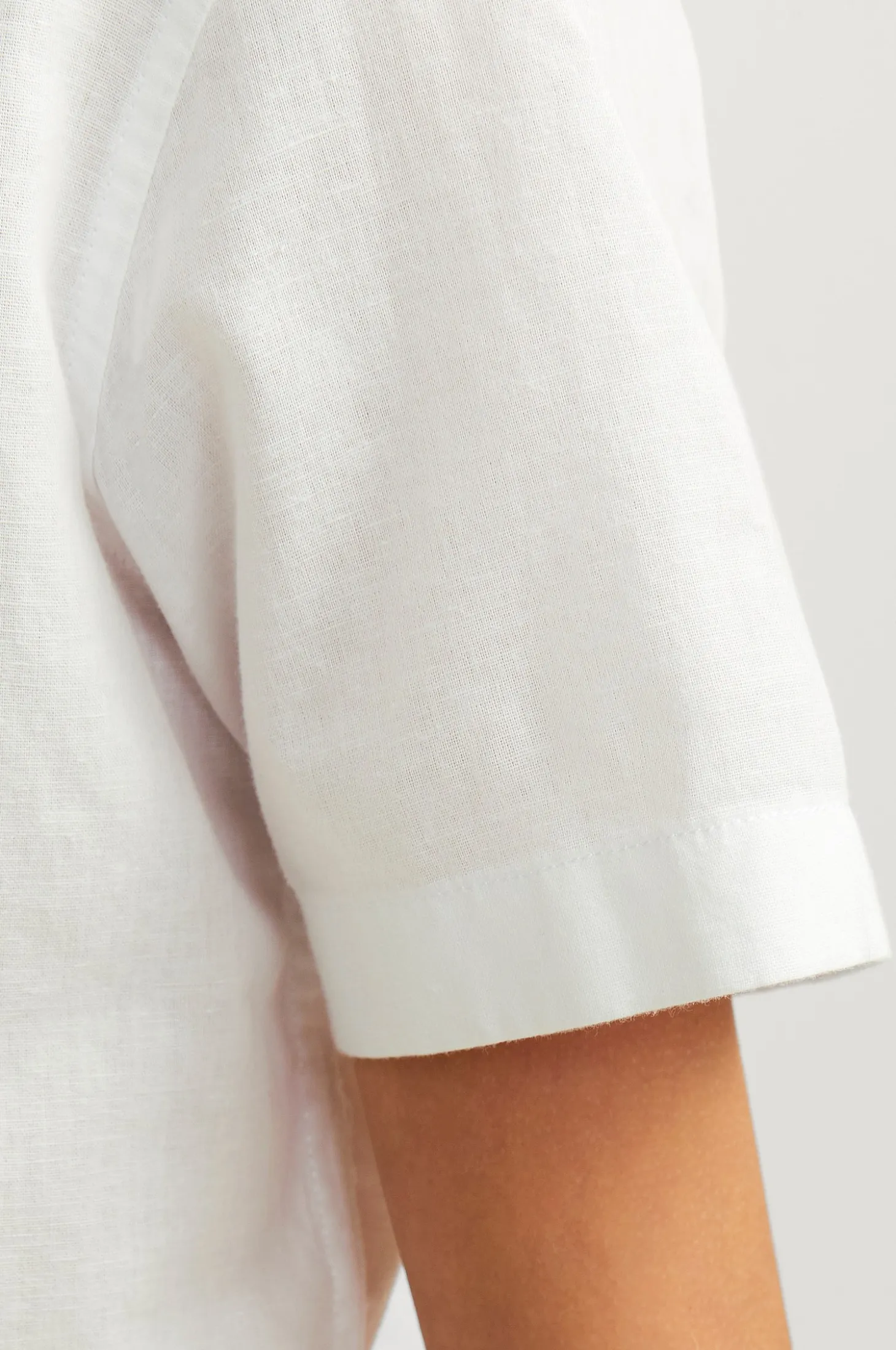 Paita jjeLinen Blend Shirt SS SN Jnr
