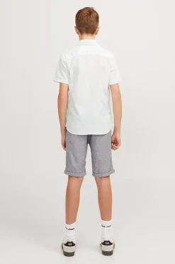 Paita jjeLinen Blend Shirt SS SN Jnr
