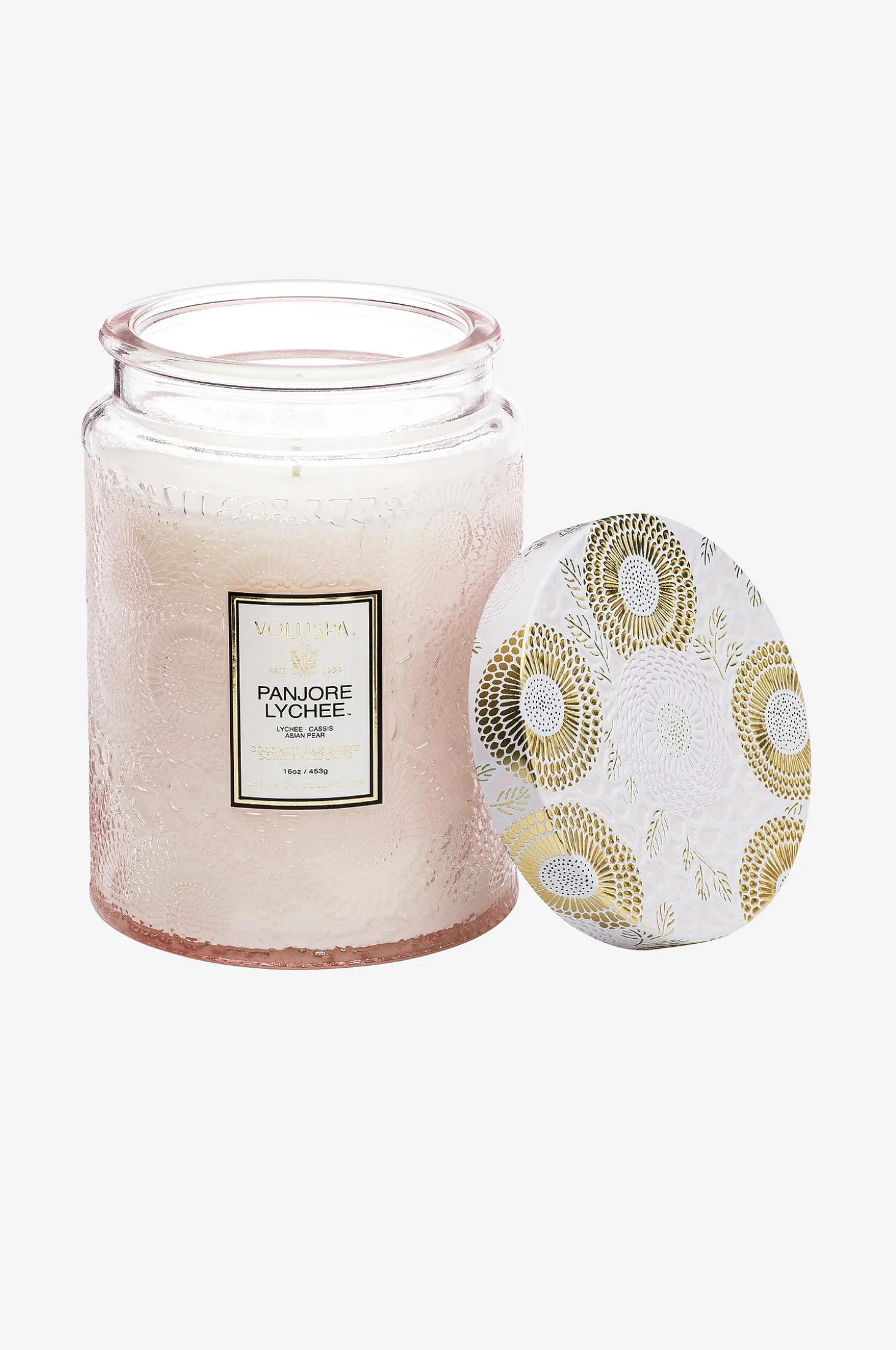 Panjore Lychee - Large Glass Jar Candle 100H