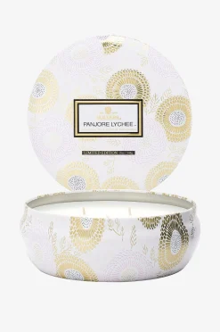 Panjore Lychee - 3-Wick Candle In Dec Tin 40H