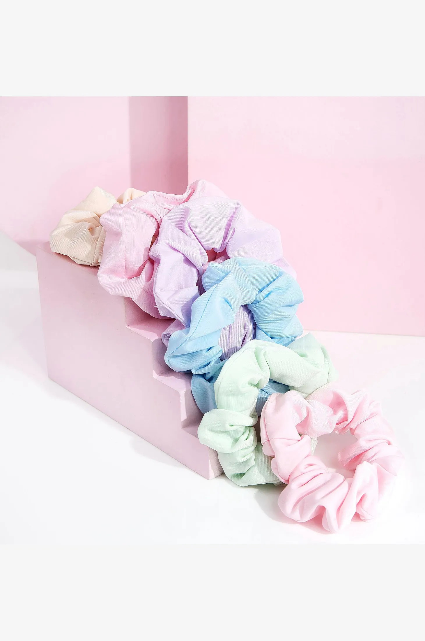 Pastel Scrunchies 6 Pcs