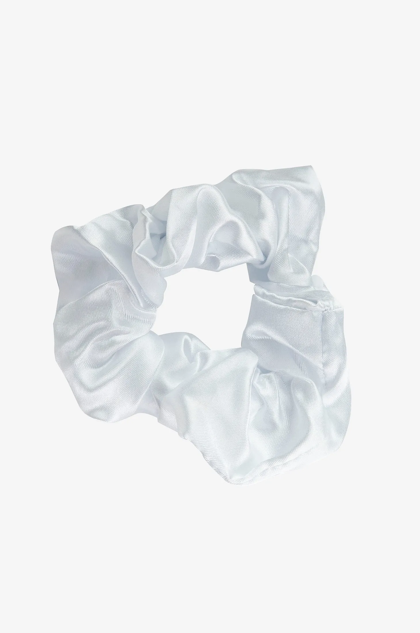 Pink & White Satin Scrunchies 3 Pcs