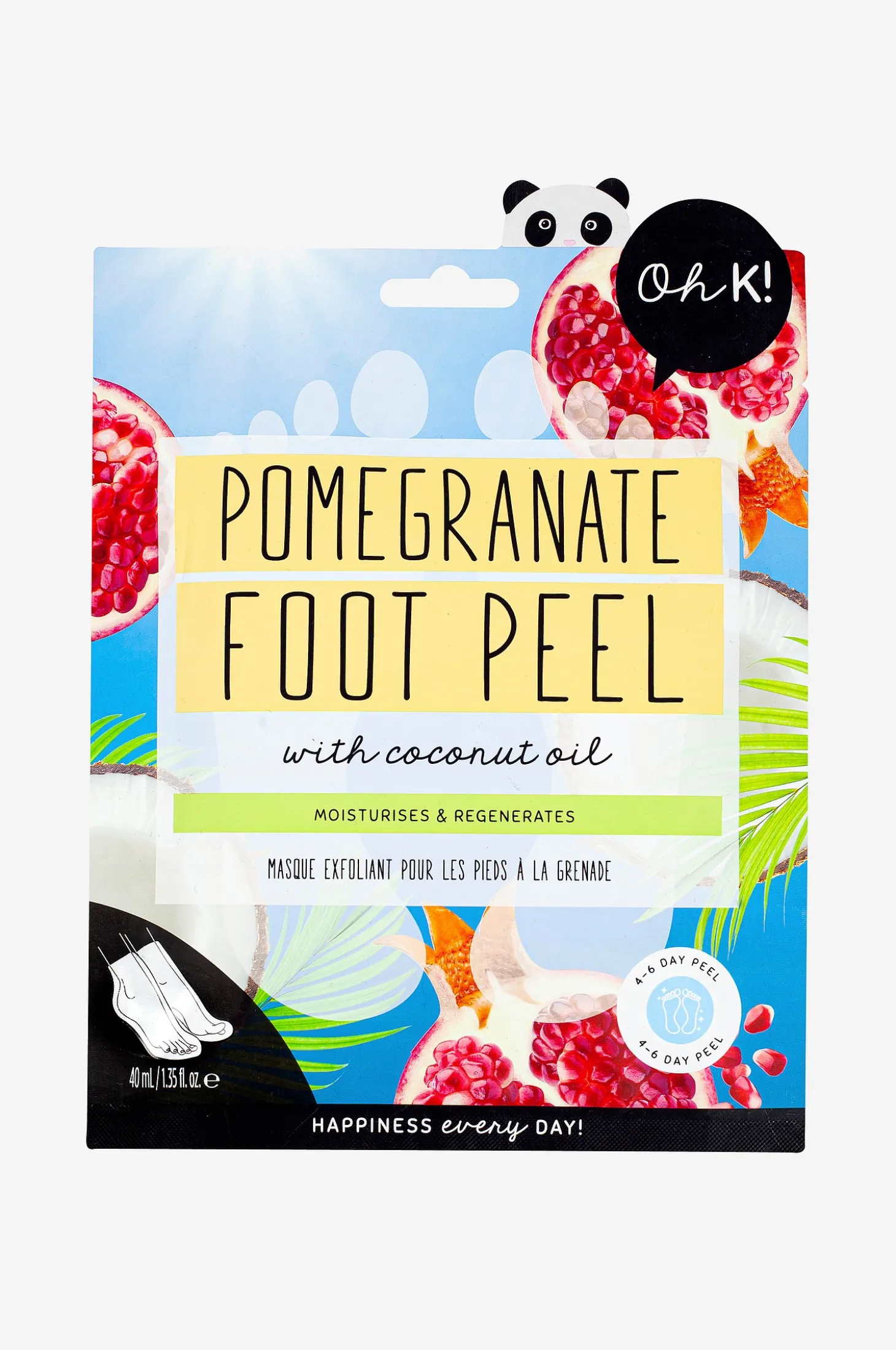 Pomegranate & Coconut Oil Peeling Foot Mask