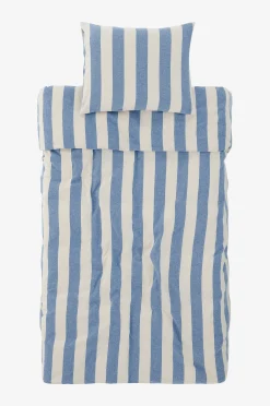 Pussilakanasetti Block Stripe puuvillaflanellia, 2 osaa