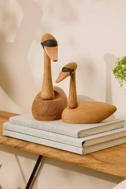 Puukoriste, joutsenen poikanen The Cygnet 13 cm