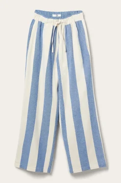 Pyjamahousut Valerie Block Stripe puuvillaflanellia