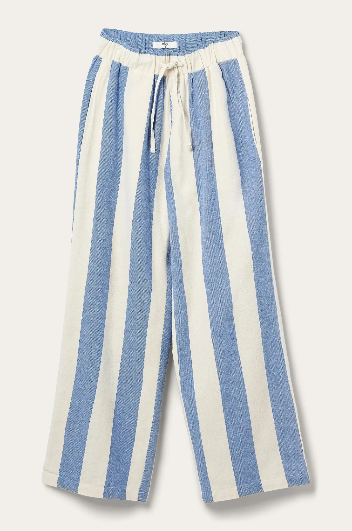 Pyjamahousut Valerie Block Stripe puuvillaflanellia