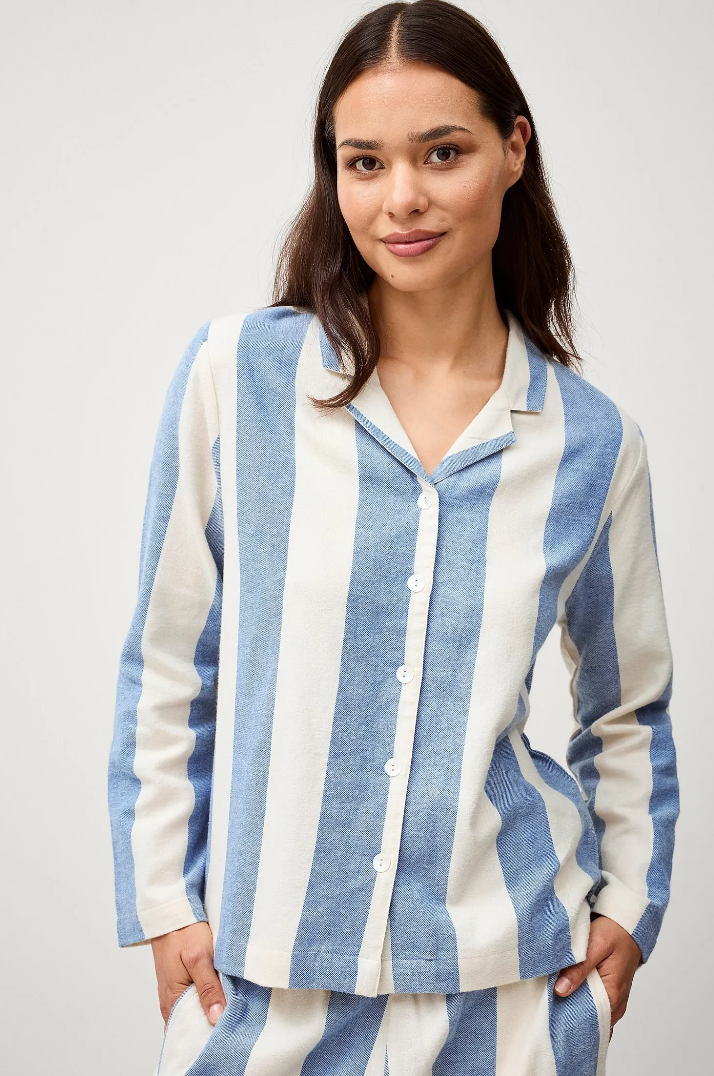 Pyjamapaita Valerie Block Stripe Long Sleeve