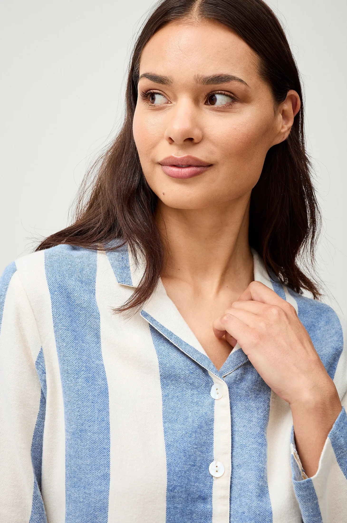 Pyjamapaita Valerie Block Stripe Long Sleeve