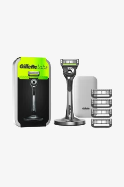 Razor Labs magneettijalustan, matkalaukun ja 5 partaterän kanssa
